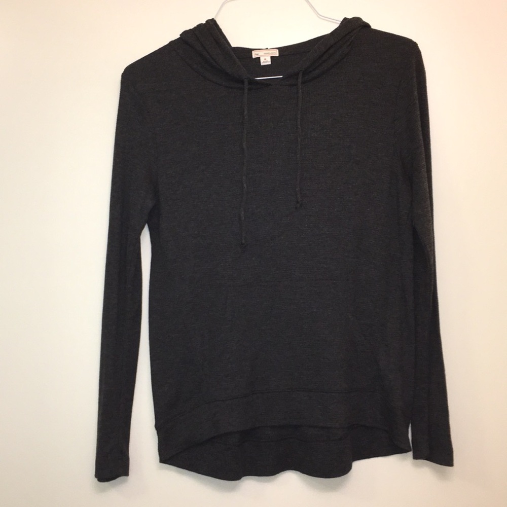 Thin gray waffle sweatshirt